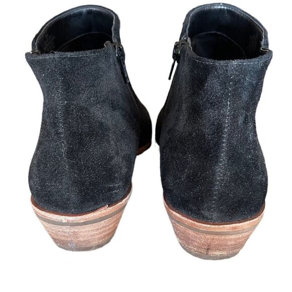 Alex Marie Womens Black Suede Leather Closed Toe Fall Ankle Bootie Sz 9 - Picture 6 of 10